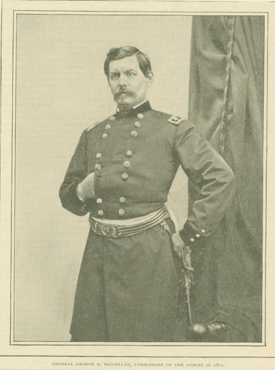 Generale George B. McClellan, Comandante degli Eserciti nel 1862 da Unknown